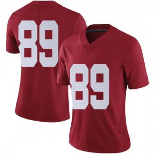 NCAA Women's Alabama Crimson Tide #89 Kyle Mann Stitched College Nike Authentic No Name Crimson Football Jersey GE17K66JH